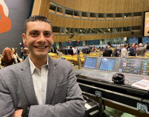 RAMY AYOUB at the United Nations Headquarters Audio Studio